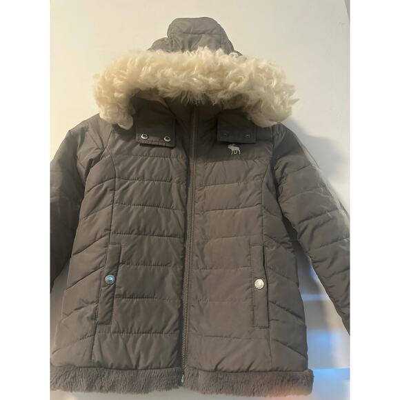 Ambwrcrombie and Fitch winter coat gray size 7/8 in great condition - Picture 4 of 9